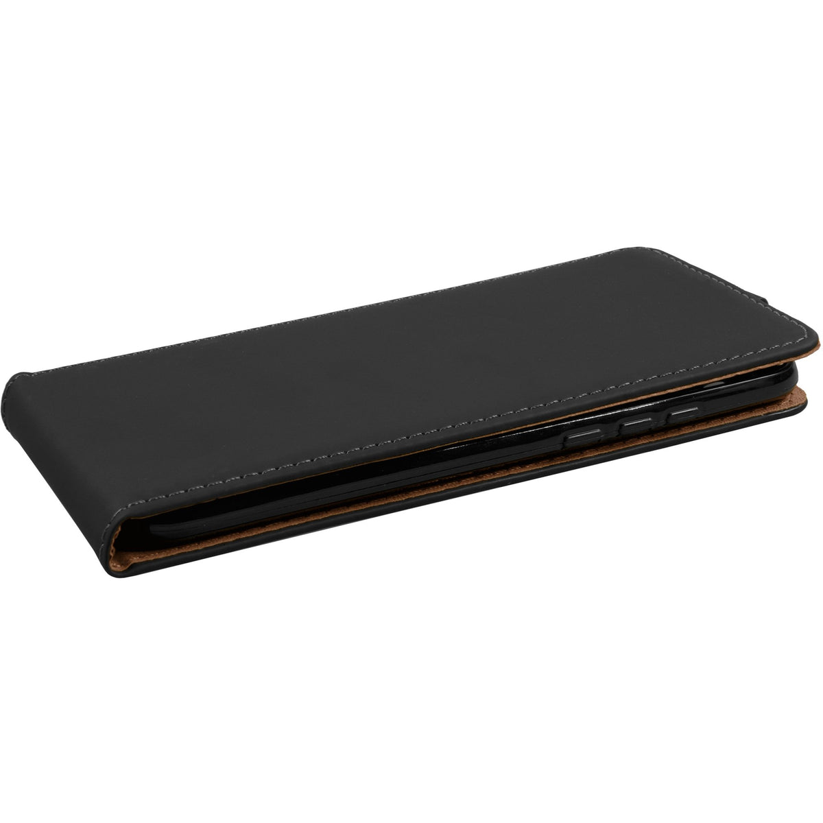 Kunst-Lederhülle für Huawei Honor View 20 - Flip-Case schwarz – Ansicht 3