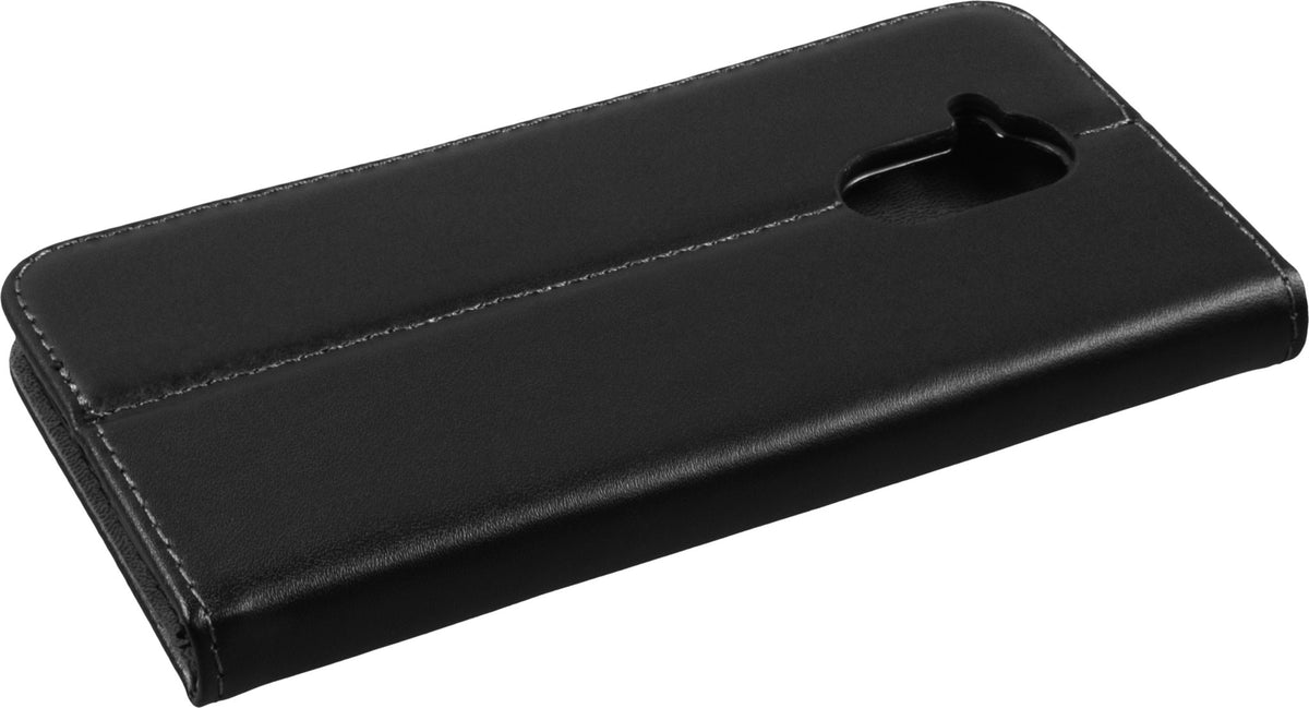 Kunst-Lederhülle für Huawei Nova Smart (Honor 6c) - Book-Case schwarz – Ansicht 5