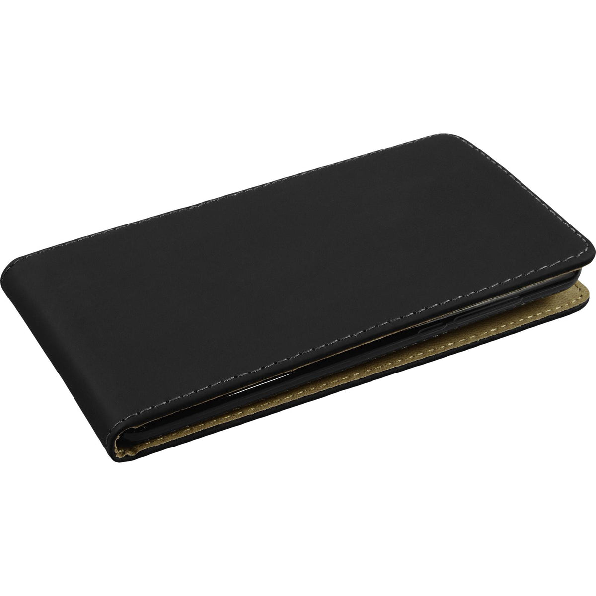 Kunst-Lederhülle für Huawei Nova Smart (Honor 6c) - Flip-Case schwarz – Ansicht 4
