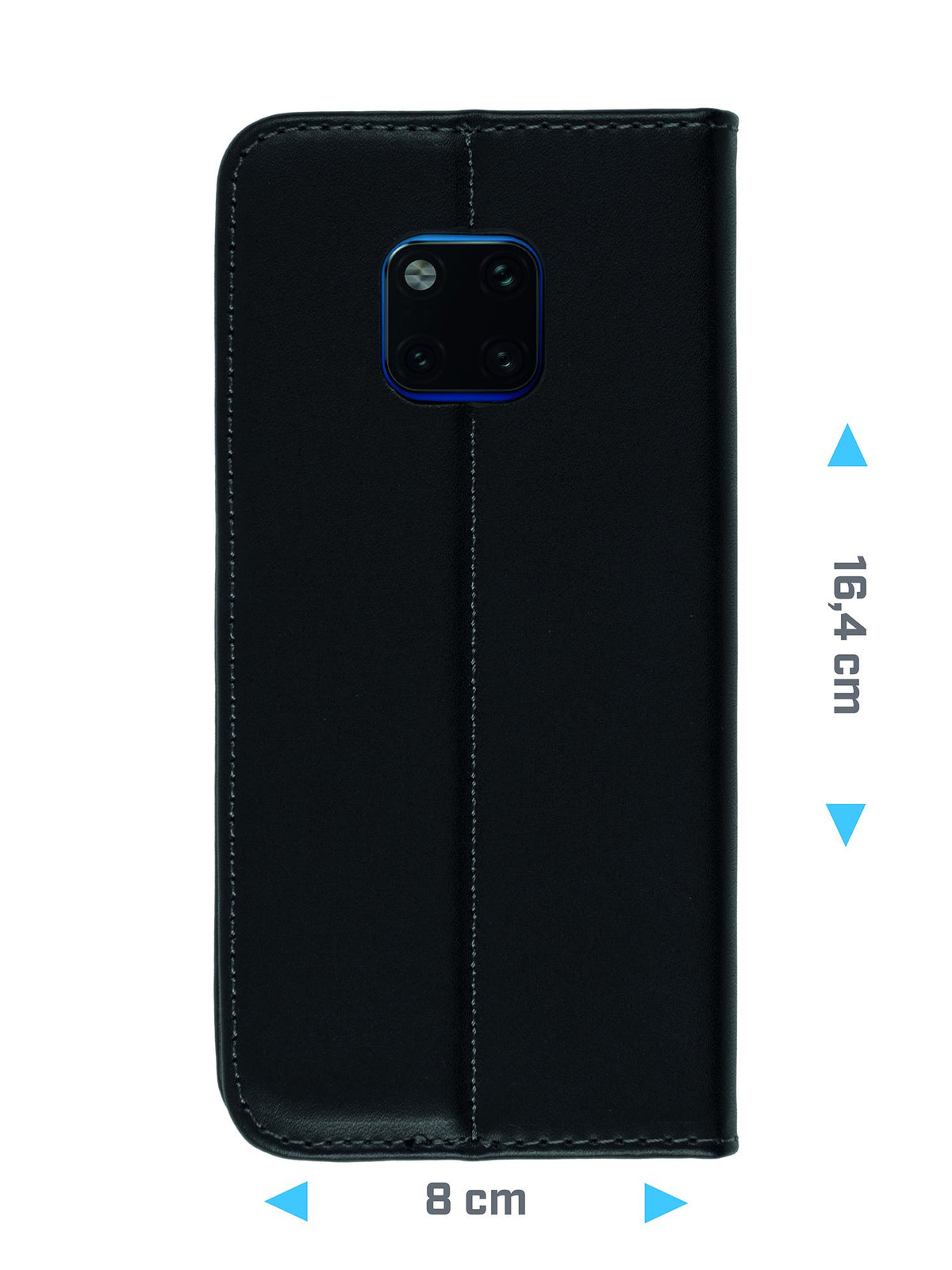 Kunst-Lederhülle für Sony Xperia XZ3 - Book-Case schwarz – Ansicht 6