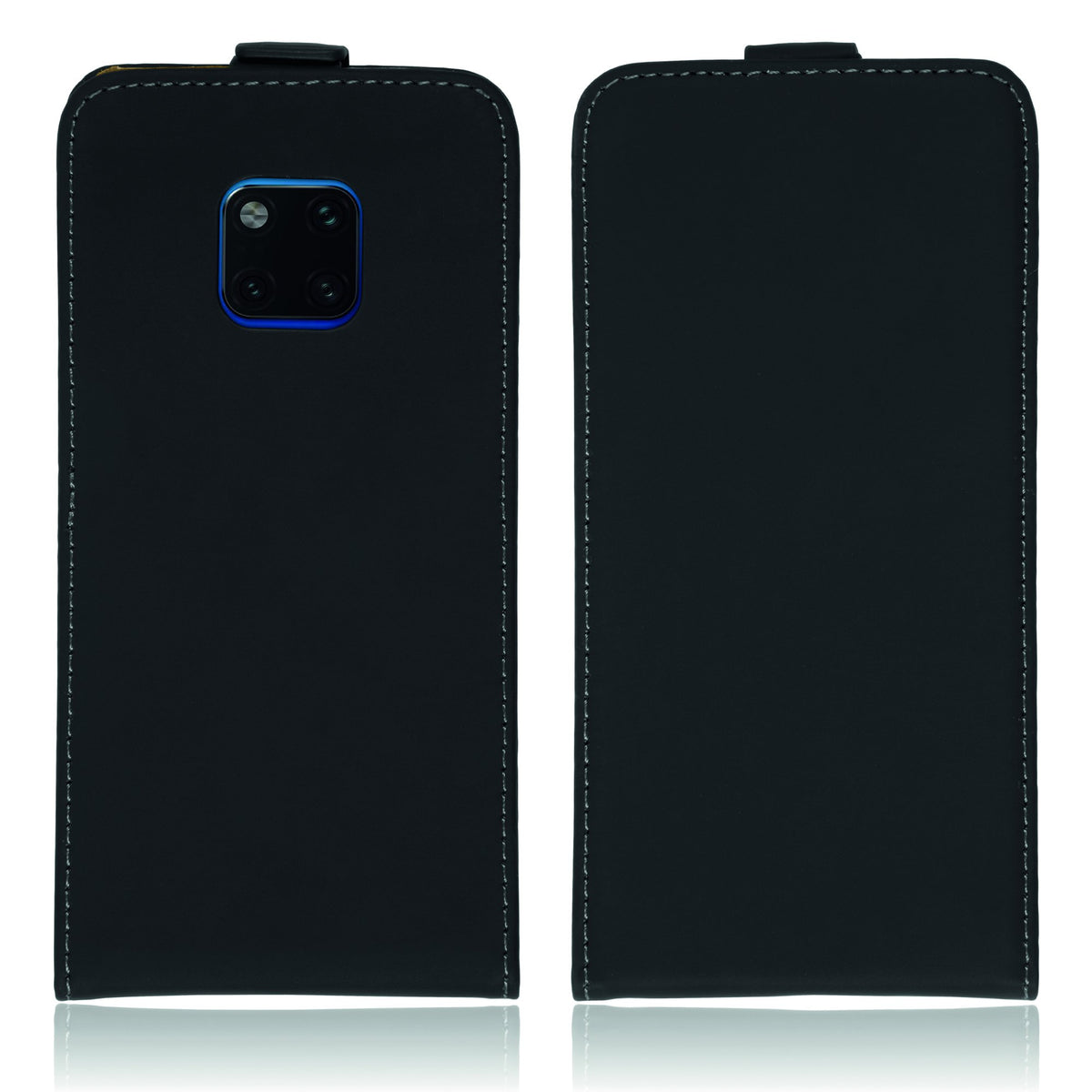 Kunst-Lederhülle für Sony Xperia XZ3 - Flip-Case schwarz – Ansicht 2