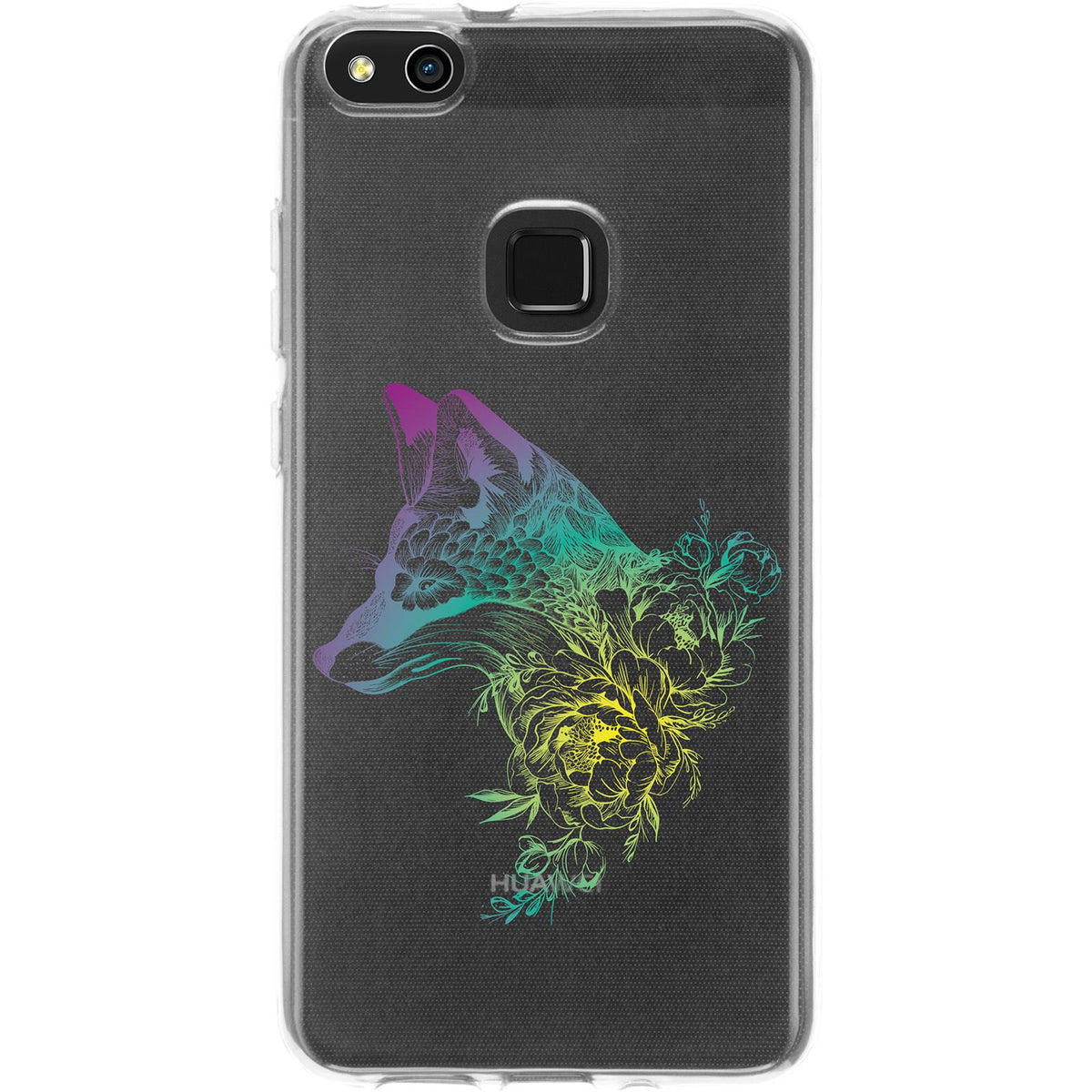 Case für Huawei P10 Lite Silikon-Hülle Floral Fuchs M1-4 – Ansicht 2