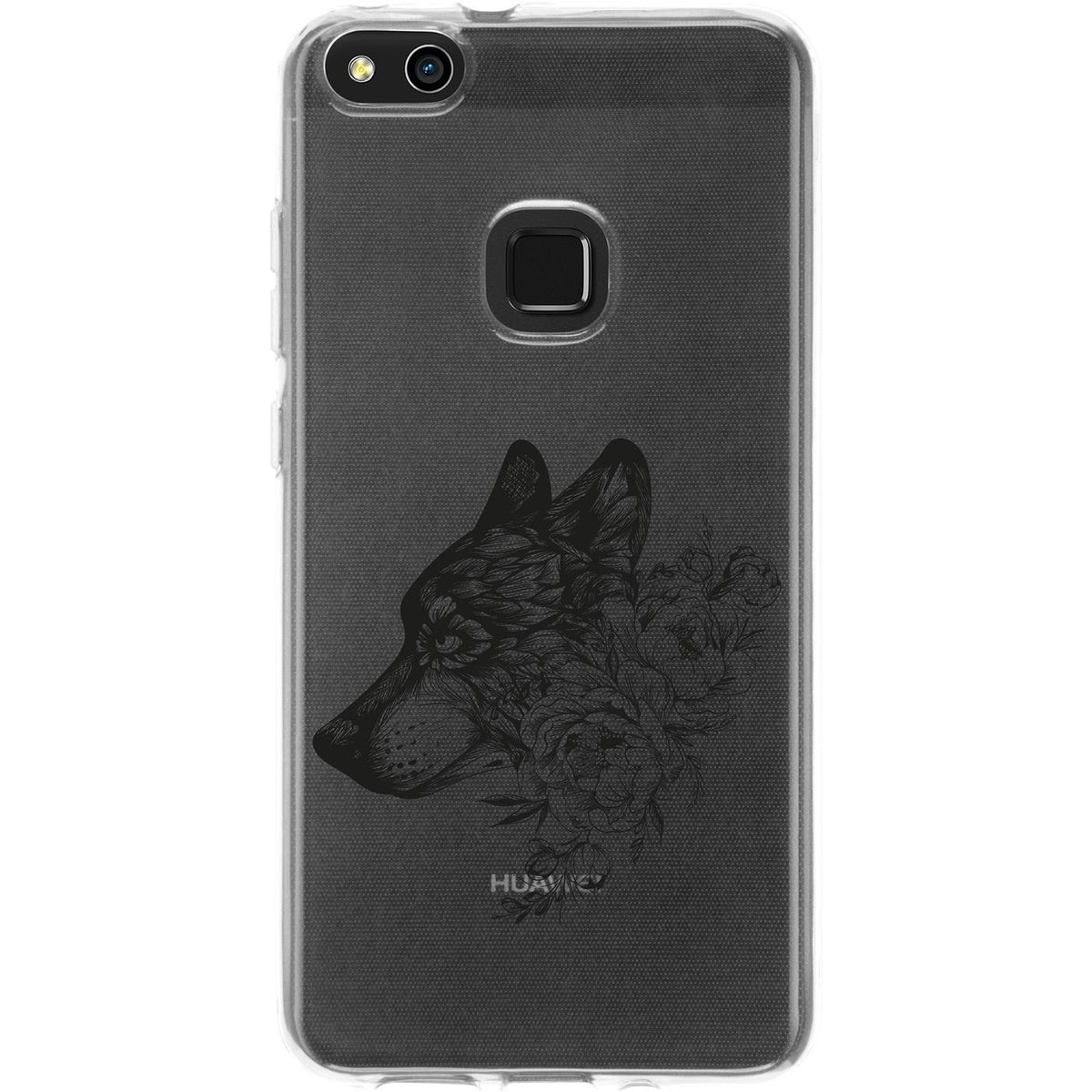 Case für Huawei P10 Lite Silikon-Hülle Floral Wolf M3-1 – Ansicht 2