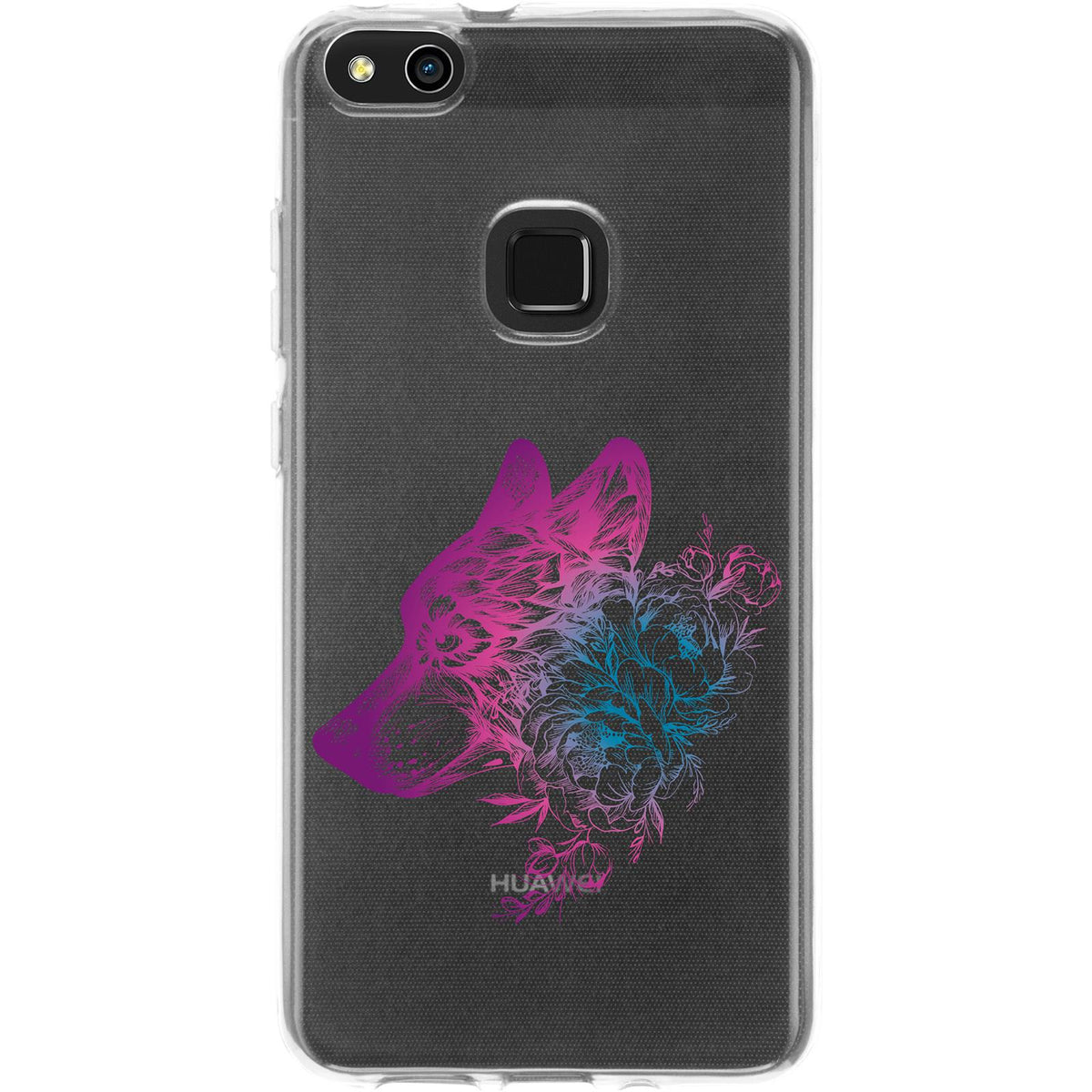 Case für Huawei P10 Lite Silikon-Hülle Floral Wolf M3-6 – Ansicht 2