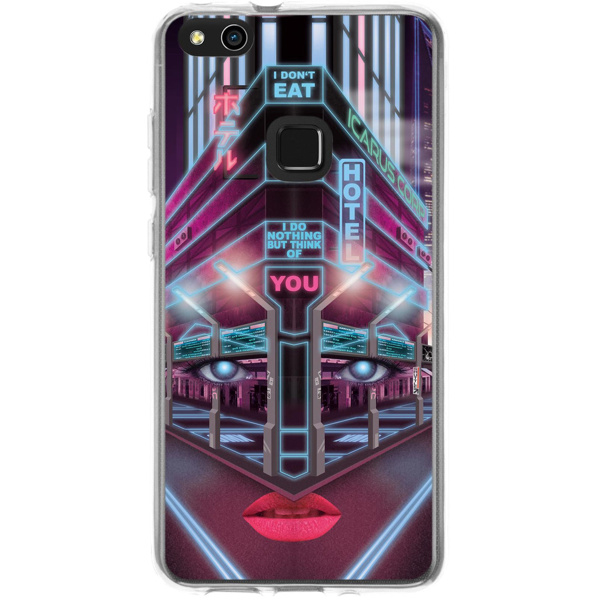 Case für Huawei P10 Lite Silikon-Hülle Retro Wave Cyberpunk.02 M5 – Ansicht 2