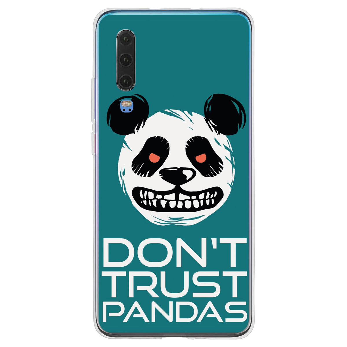 Case für Huawei P30 Silikon-Hülle Crazy Animals Panda M2 – Ansicht 2