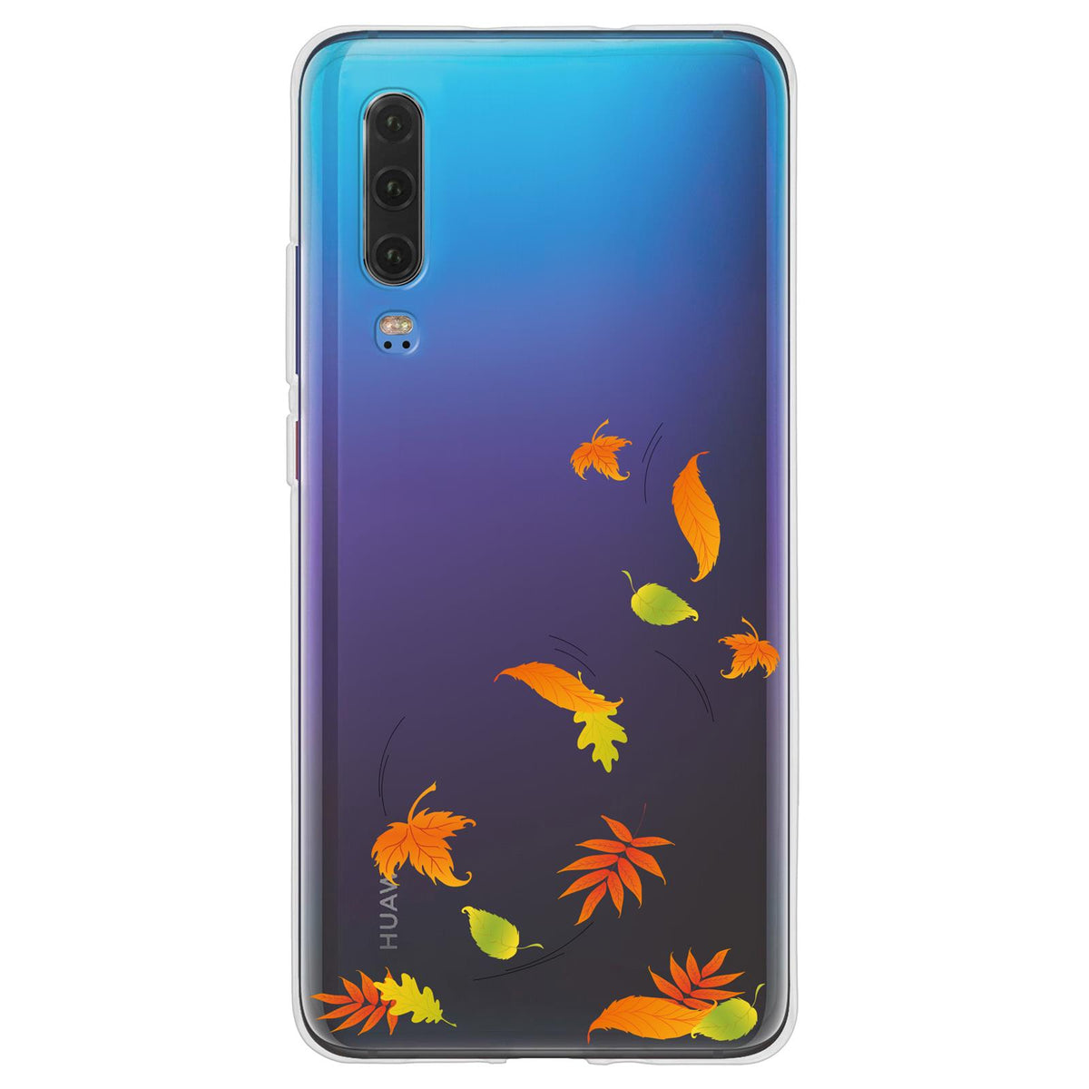 Case für Huawei P30 Silikon-Hülle Herbst Blätter/Leaves M1 – Ansicht 2