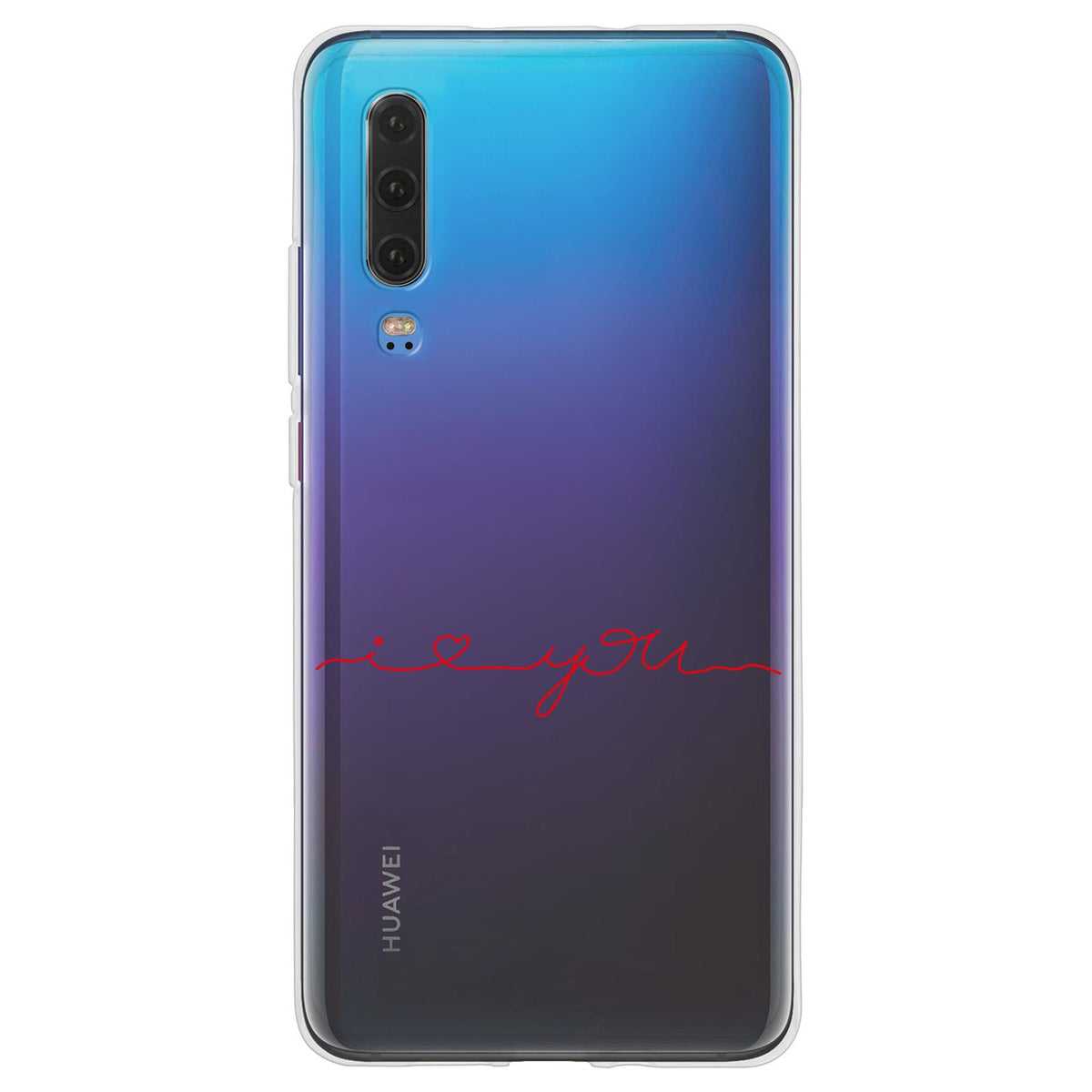 Case für Huawei P30 Silikon-Hülle in Love Wörter M2 – Ansicht 2