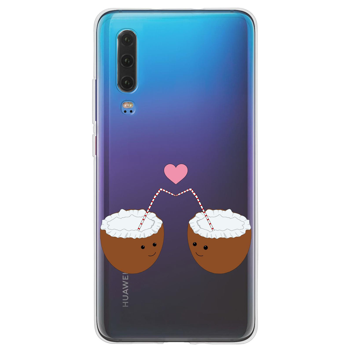 Case für Huawei P30 Silikon-Hülle Sommer Coconuts M3 – Ansicht 2