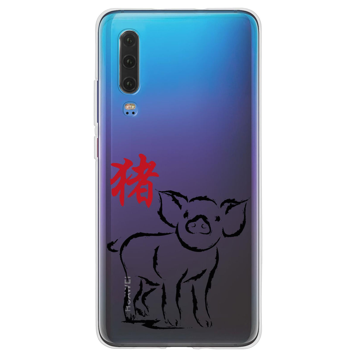 Case für Huawei P30 Silikon-Hülle Tierkreis Chinesisch M12 – Ansicht 2