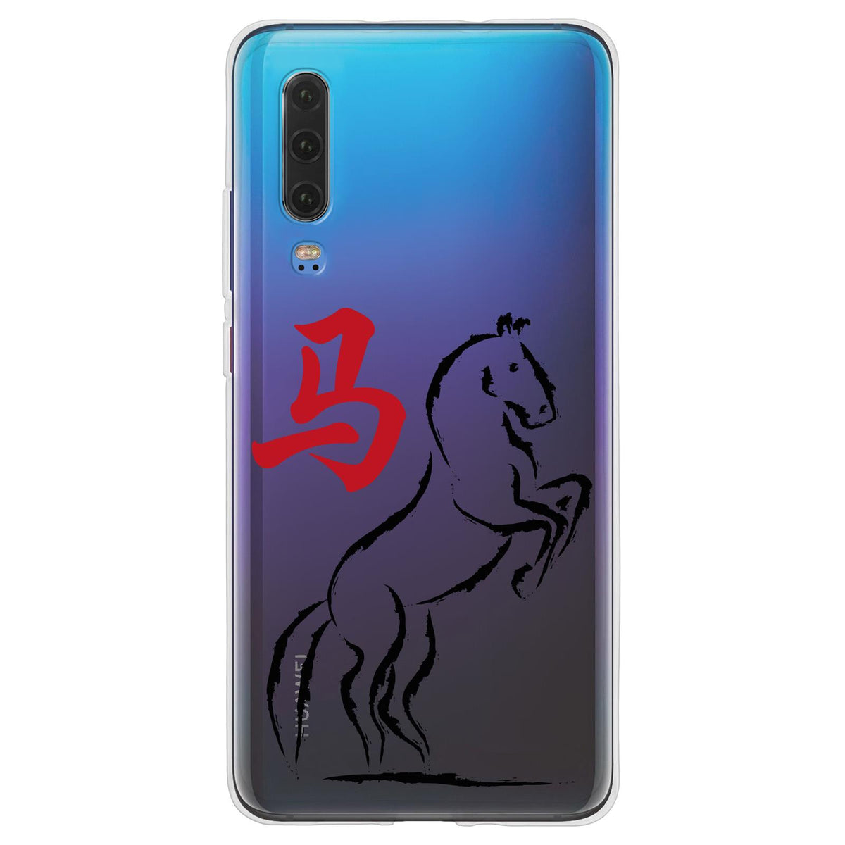 Case für Huawei P30 Silikon-Hülle Tierkreis Chinesisch M7 – Ansicht 2