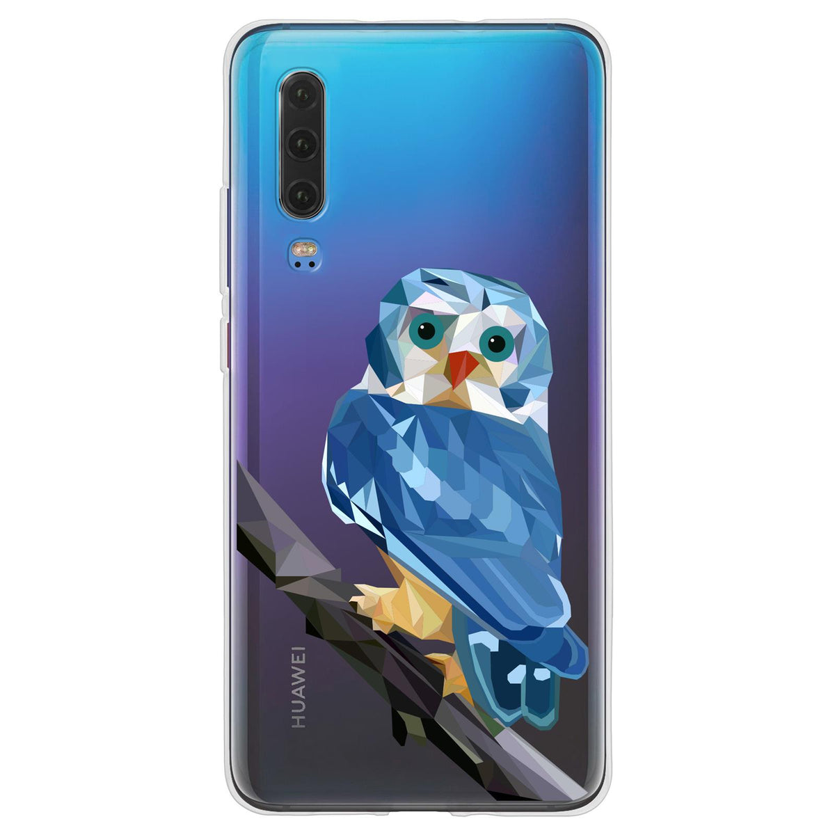 Case für Huawei P30 Silikon-Hülle Vektor Tiere Eule M1 – Ansicht 2
