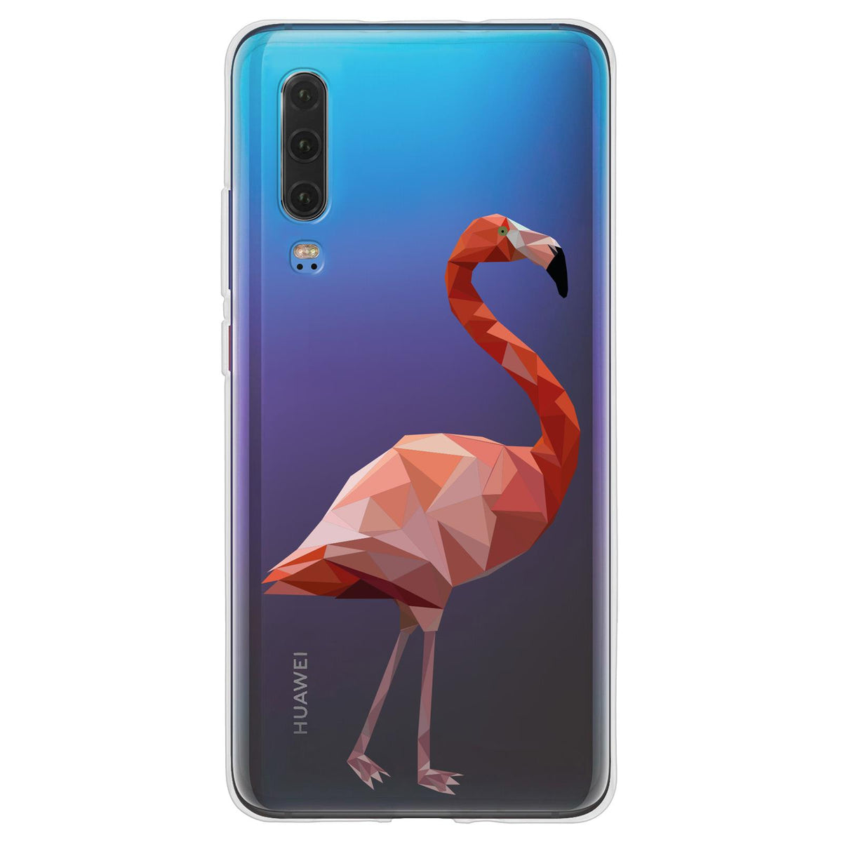 Case für Huawei P30 Silikon-Hülle Vektor Tiere Flamingo M2 – Ansicht 2