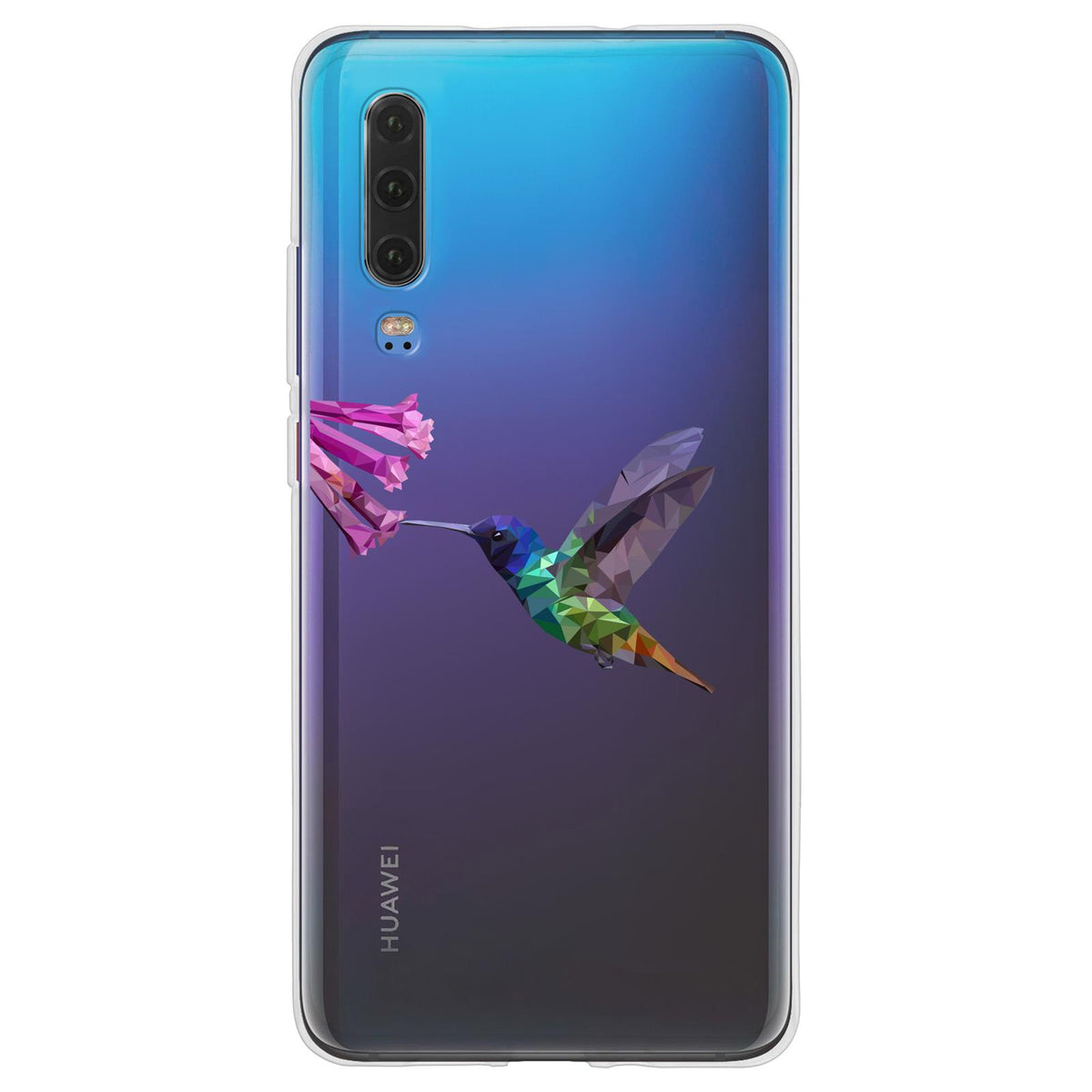 Case für Huawei P30 Silikon-Hülle Vektor Tiere Kolibri M3 – Ansicht 2