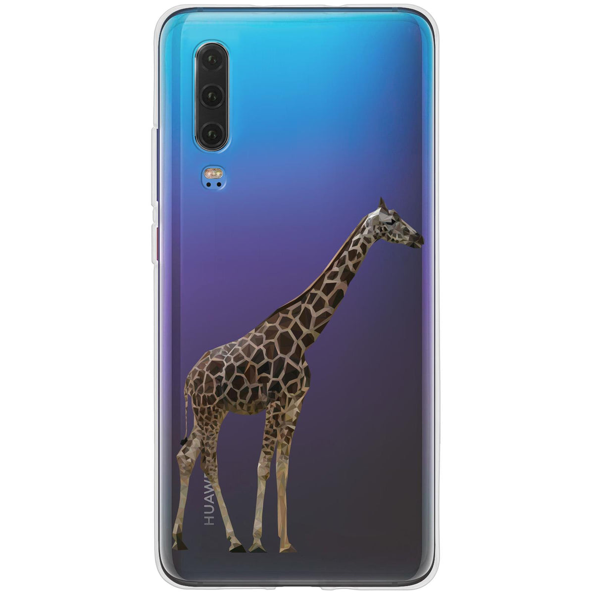 Case für Huawei P30 Silikon-Hülle Vektor Tiere Giraffe M8 – Ansicht 2