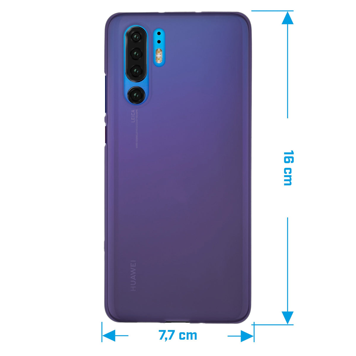 Case für Huawei P30 Pro / P30 Pro New Edition - lila Silikon Hülle matt – Ansicht 2