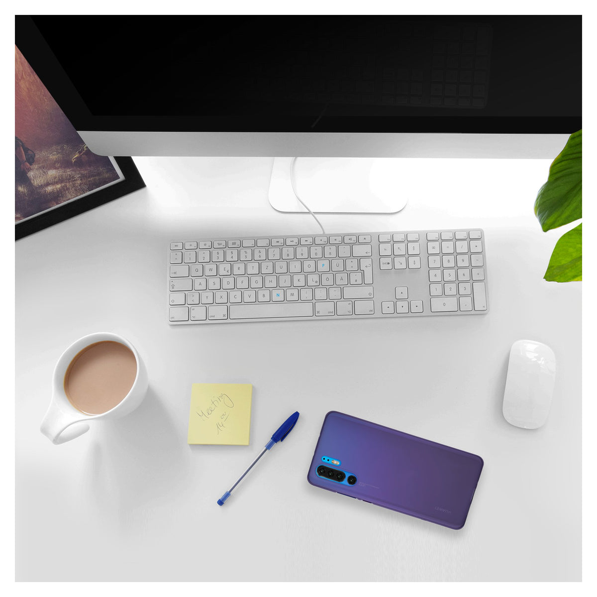 Case für Huawei P30 Pro / P30 Pro New Edition - lila Silikon Hülle matt – Ansicht 4