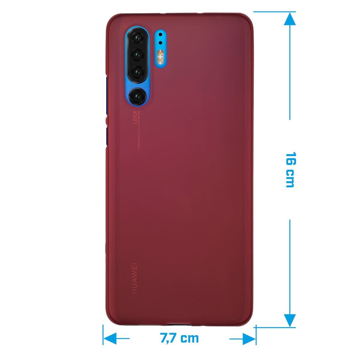 Case für Huawei P30 Pro / P30 Pro New Edition - rot Silikon Hülle matt – Ansicht 2