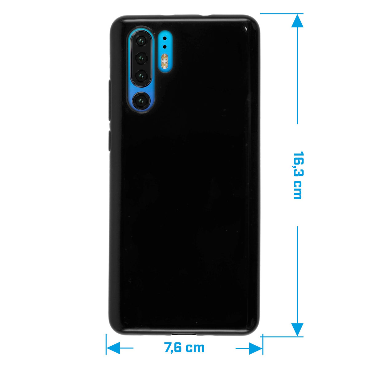Case für Huawei P30 Pro / P30 Pro New Edition - schwarz Silikon Hülle transparent – Ansicht 2