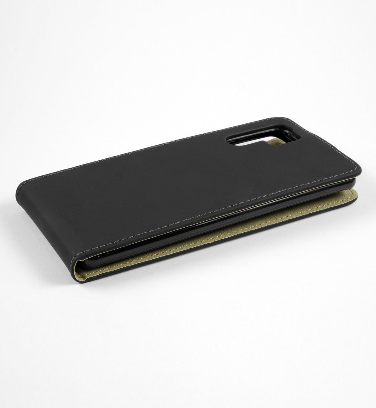 Kunst-Lederhülle für Huawei P30 Pro / P30 Pro New Edition - Flip-Case schwarz – Ansicht 3