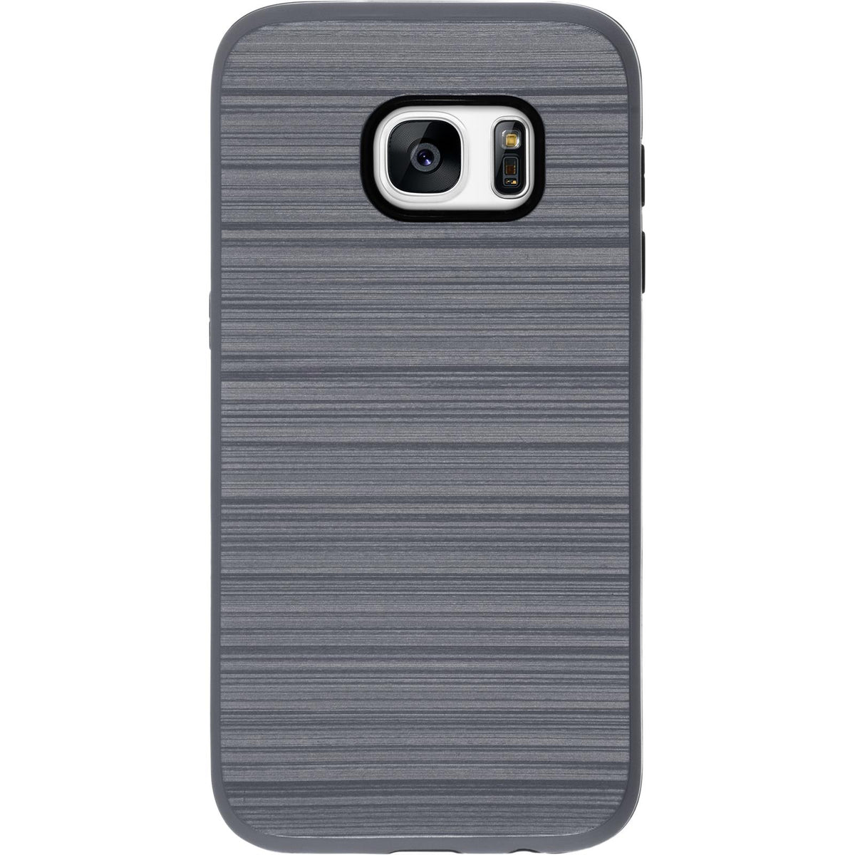 Hybridhülle für Samsung Galaxy S7 - brushed Case grau Schutzhülle – Ansicht 3