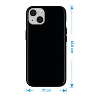 PhoneNatic Case kompatibel mit Apple iPhone 14 - Schwarz Silikon Hülle crystal-case Cover