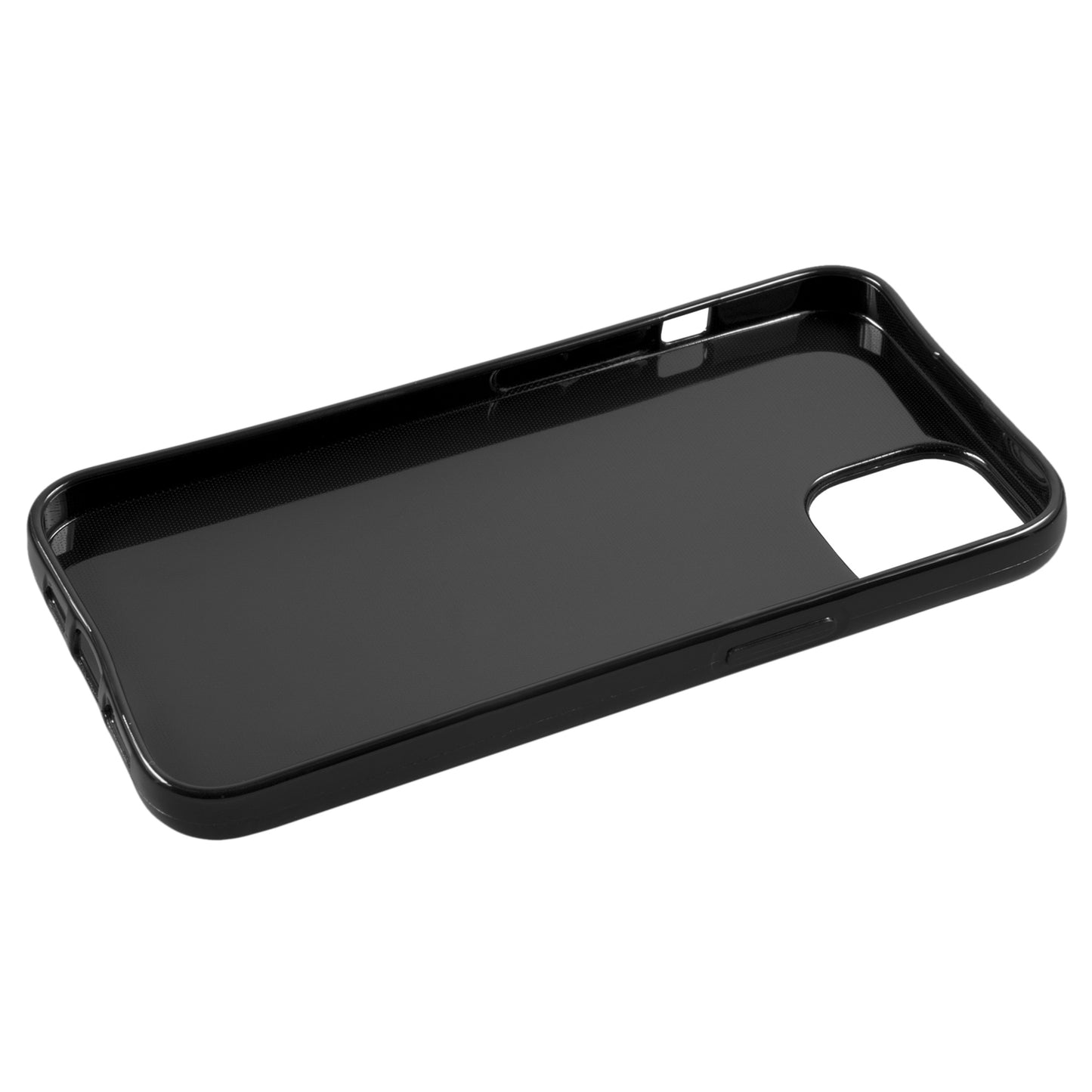PhoneNatic Case kompatibel mit Apple iPhone 14 - Schwarz Silikon Hülle crystal-case Cover