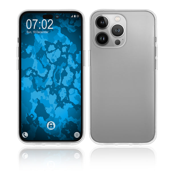 PhoneNatic Case kompatibel mit iPhone 14 Pro Max – Crystal Clear Silikon Hülle crystal-case Cover