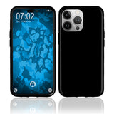 PhoneNatic Case kompatibel mit iPhone 14 Pro Max – Schwarz Silikon Hülle crystal-case Cover
