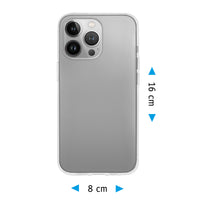 PhoneNatic Case kompatibel mit iPhone 14 Pro Max – Crystal Clear Silikon Hülle crystal-case Cover