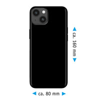 PhoneNatic Case kompatibel mit iPhone 15 Plus – Schwarz Silikon Hülle crystal-case Cover