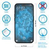 3x Glas-Folie klar  für Apple iPhone 15 Pro Max – Panzerglas für iPhone 15 Pro Max