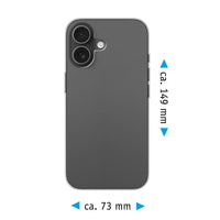 PhoneNatic Case kompatibel mit iPhone 16 – Transparent Silikon Hülle crystal-case Cover