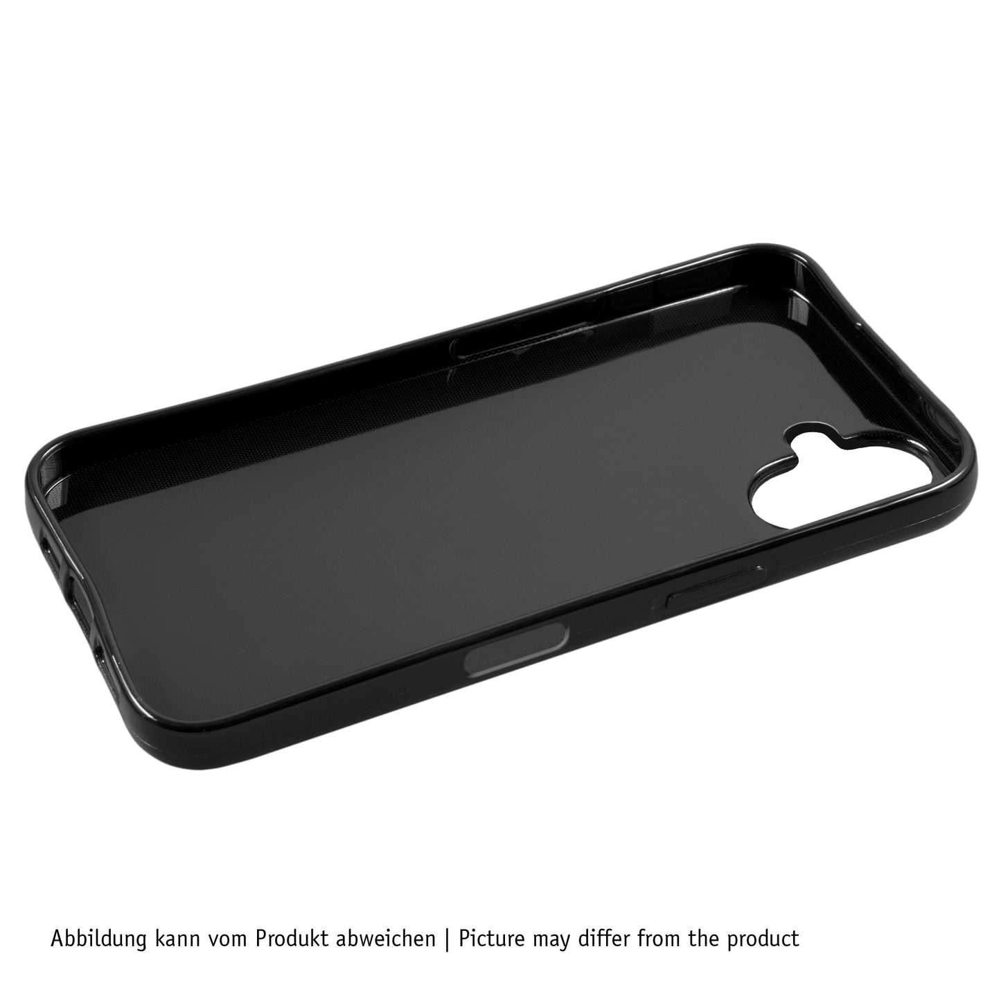 PhoneNatic Case kompatibel mit iPhone 16 Plus – Schwarz Silikon Hülle crystal-case Cover