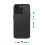 PhoneNatic Case kompatibel mit iPhone 16 Pro – Transparent Silikon Hülle crystal-case Cover