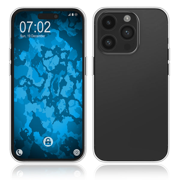 PhoneNatic Case kompatibel mit iPhone 16 Pro – Transparent Silikon Hülle crystal-case Cover