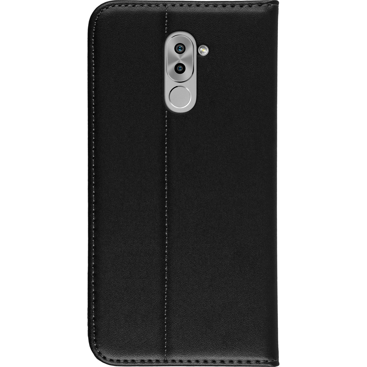 Kunst-Lederhülle für Huawei Honor 6x - Book-Case schwarz – Ansicht 3