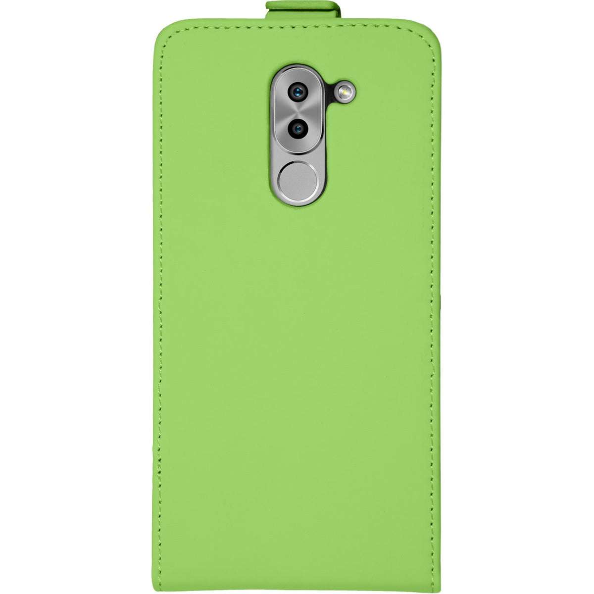 Kunst-Lederhülle für Huawei Honor 6x - Flip-Case grün – Ansicht 2