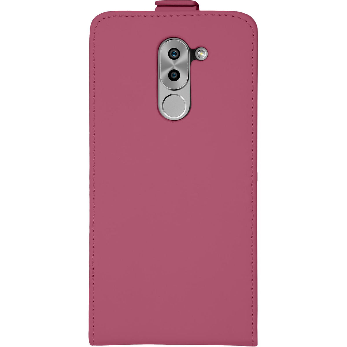 Kunst-Lederhülle für Huawei Honor 6x - Flip-Case pink – Ansicht 2