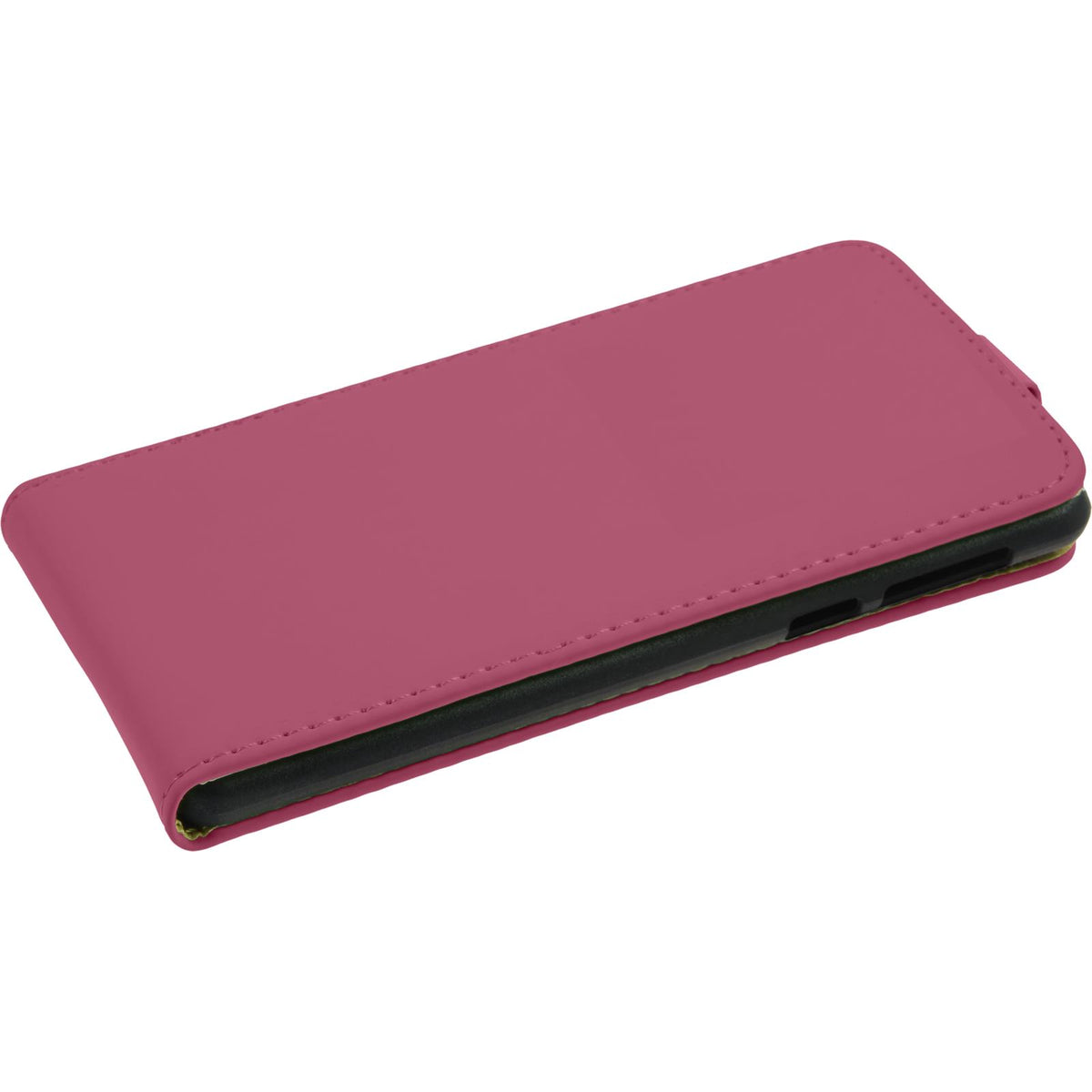 Kunst-Lederhülle für Huawei Honor 6x - Flip-Case pink – Ansicht 4