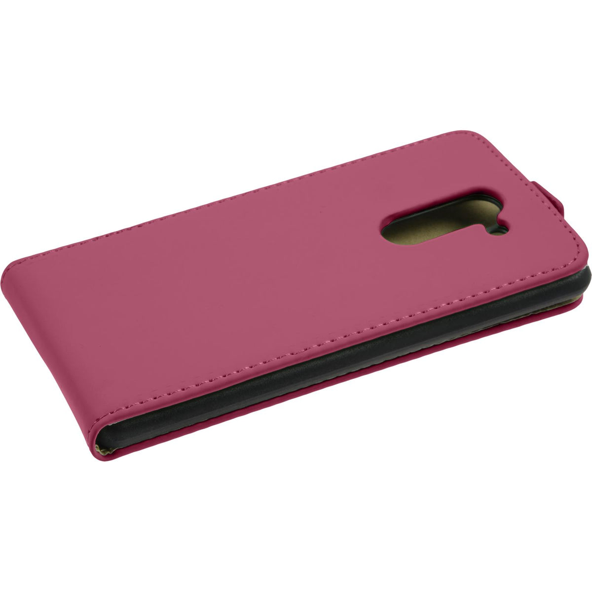 Kunst-Lederhülle für Huawei Honor 6x - Flip-Case pink – Ansicht 5