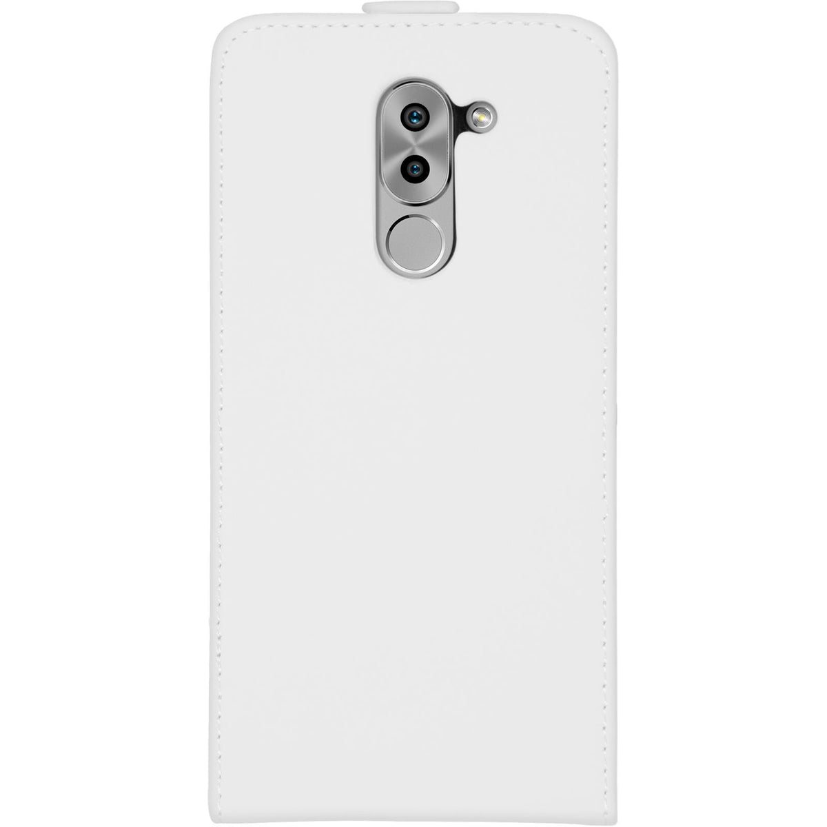 Kunst-Lederhülle für Huawei Honor 6x - Flip-Case weiß – Ansicht 2