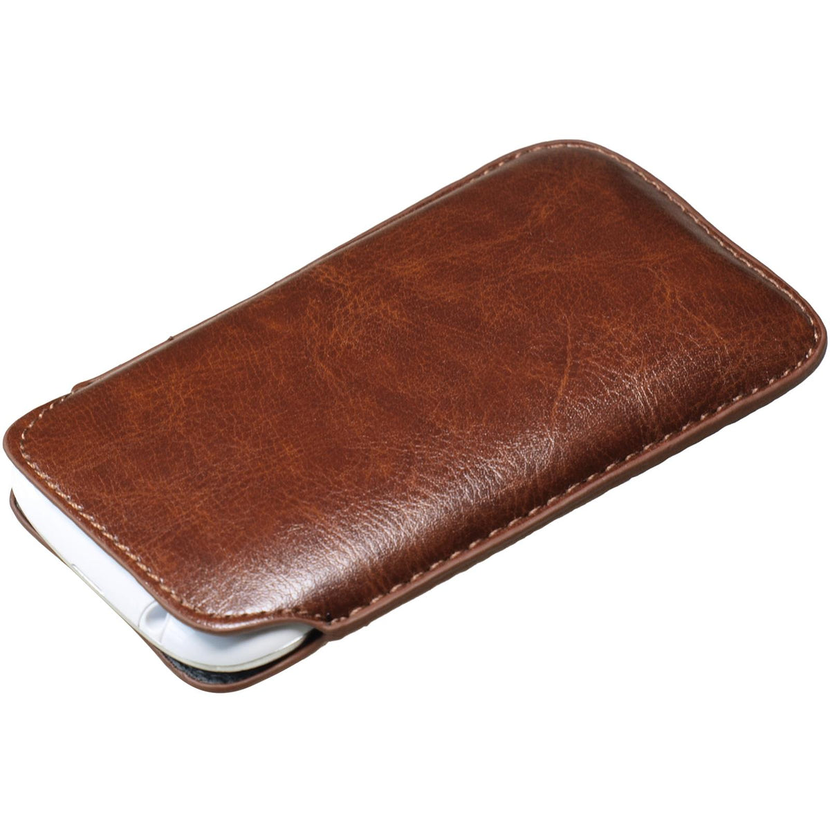 Kunst-Lederhülle für Samsung Galaxy S3 Mini - Tasche braun – Ansicht 2