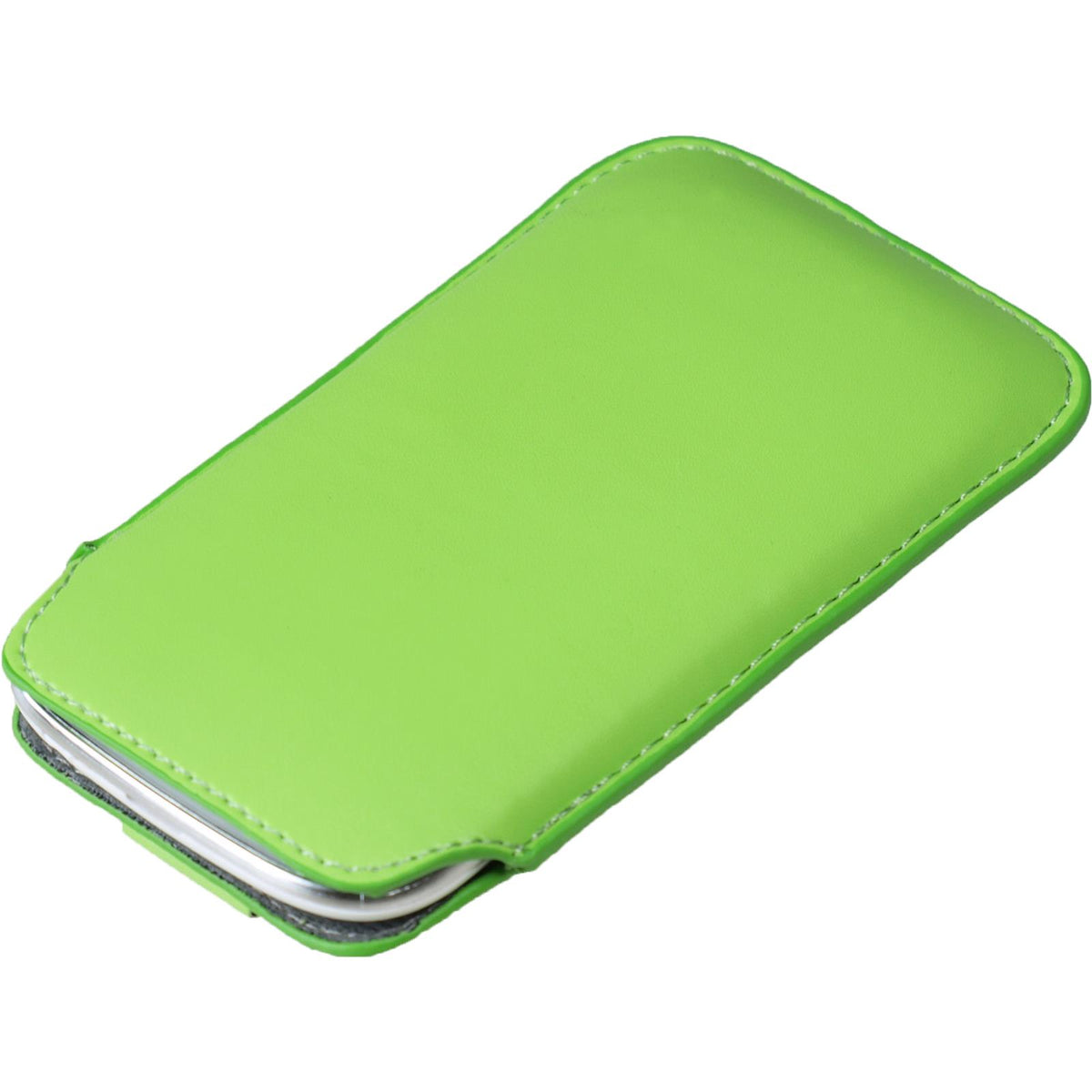 Kunst-Lederhülle für Samsung Galaxy S3 Mini - Tasche grün – Ansicht 3