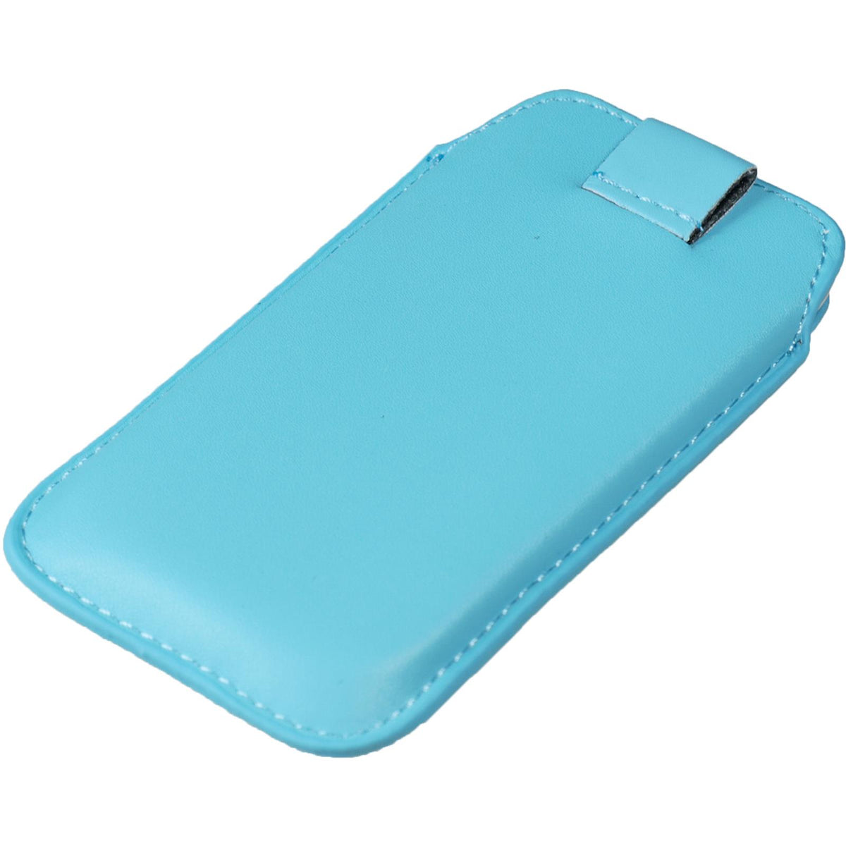 Kunst-Lederhülle für Samsung Galaxy S3 Mini - Tasche hellblau – Ansicht 4