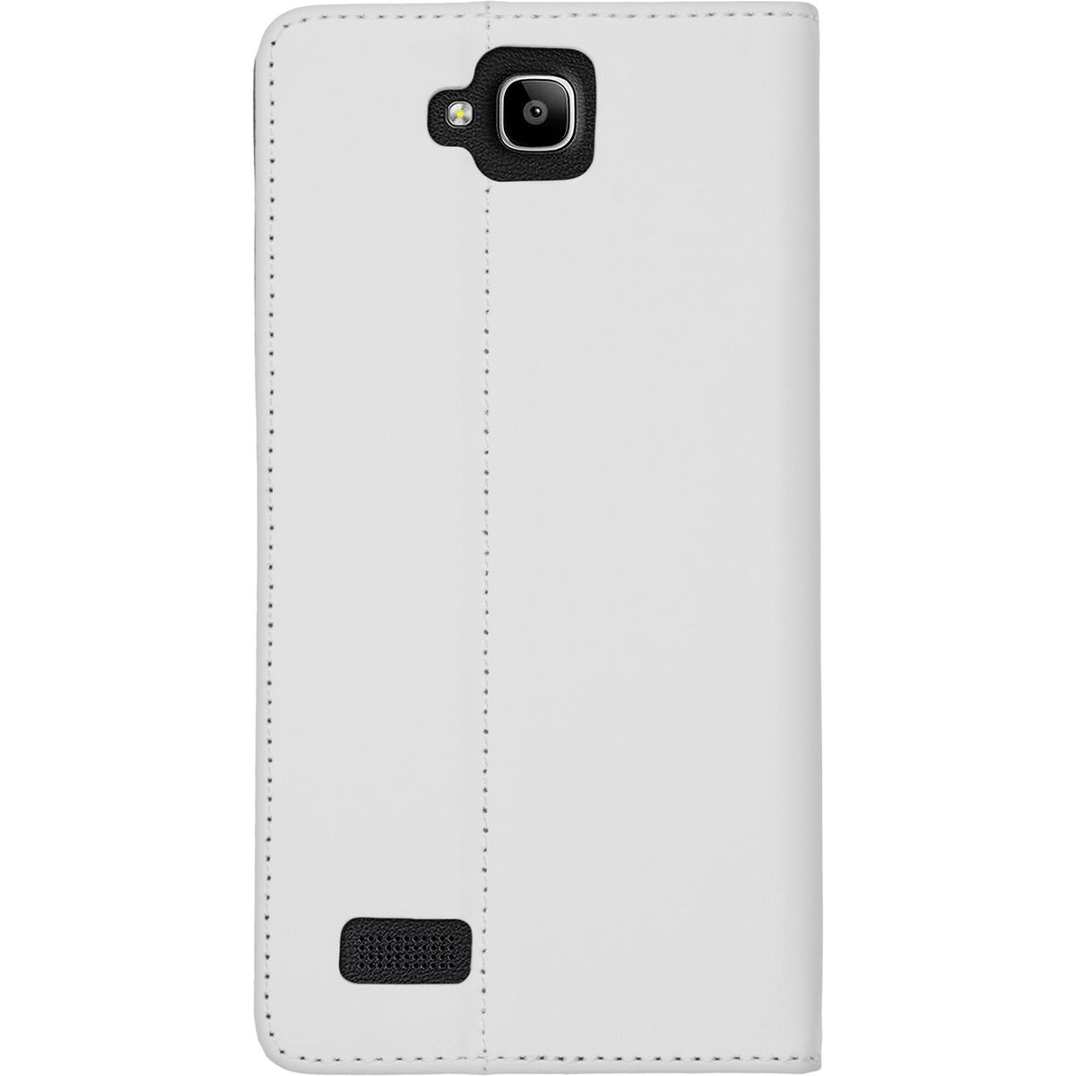 Kunst-Lederhülle für Huawei Honor Holly - Book-Case weiß – Ansicht 4