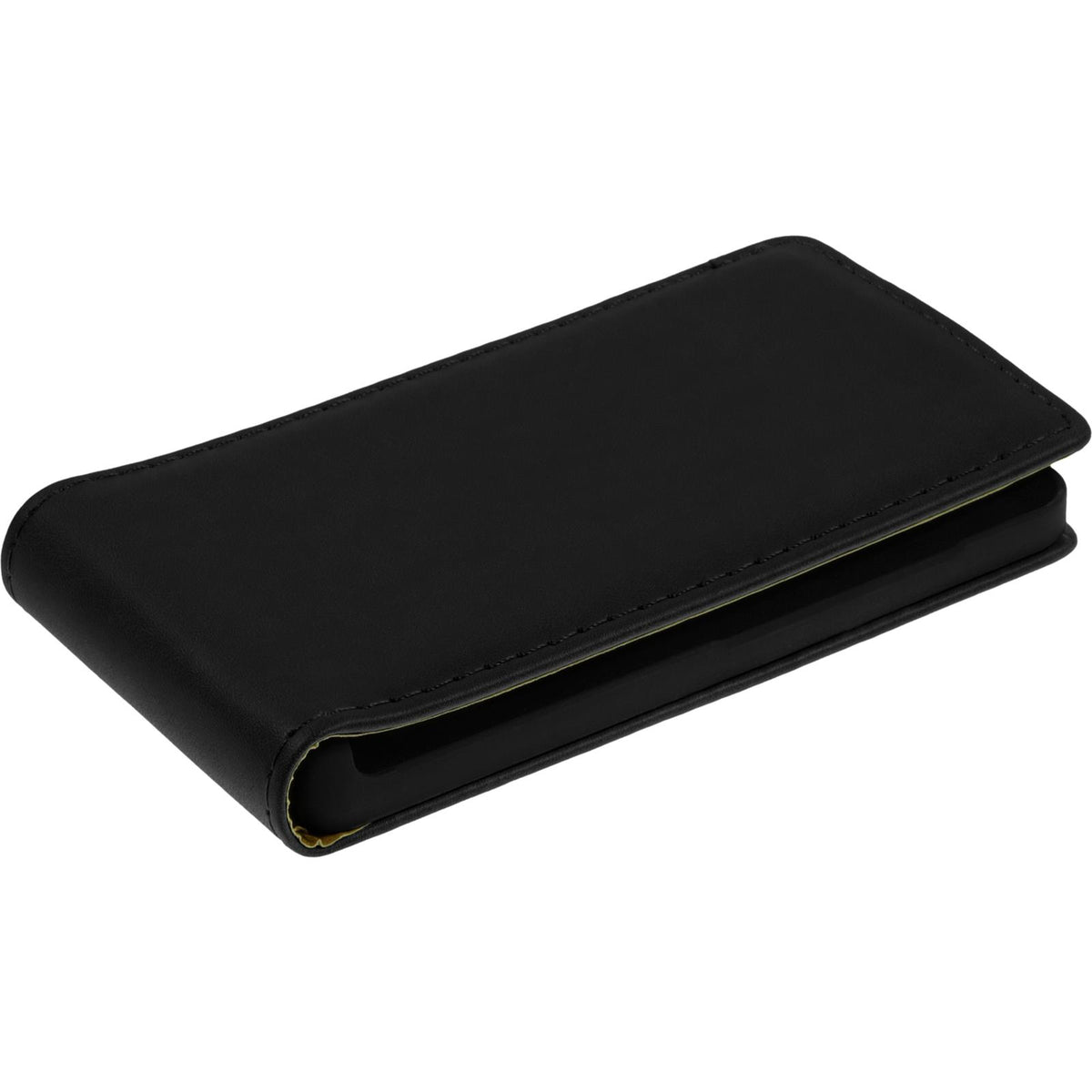Kunst-Lederhülle für Microsoft Lumia 430 Dual - Flip-Case schwarz – Ansicht 4