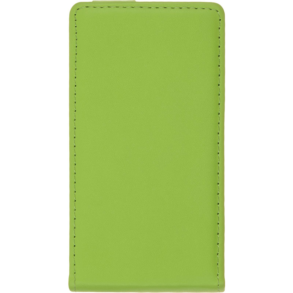 Kunst-Lederhülle für Microsoft Lumia 435 - Flip-Case grün – Ansicht 4