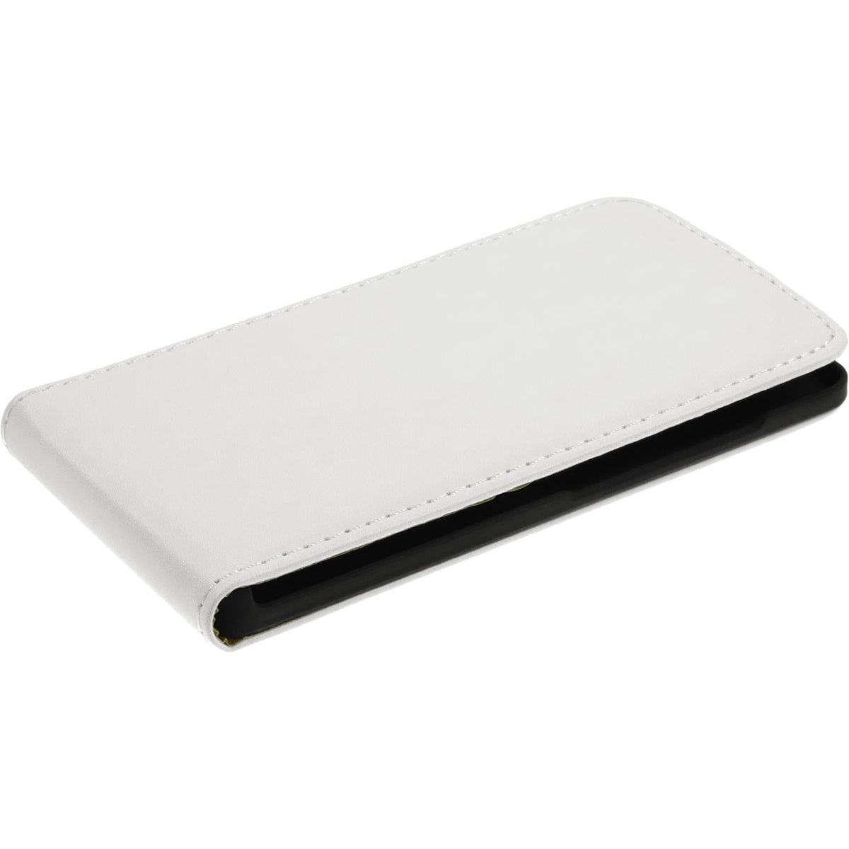 Kunst-Lederhülle für Microsoft Lumia 540 Dual - Flip-Case weiß – Ansicht 4