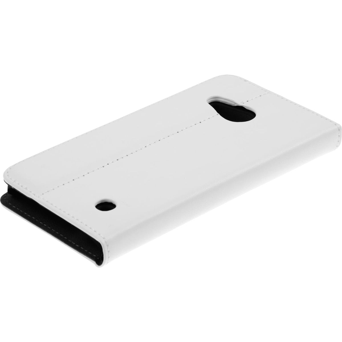 Kunst-Lederhülle für Microsoft Lumia 550 - Book-Case weiß – Ansicht 2